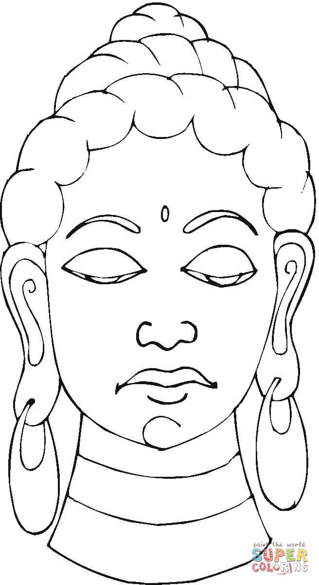 Plansa de colorat cu Buddha 22 15